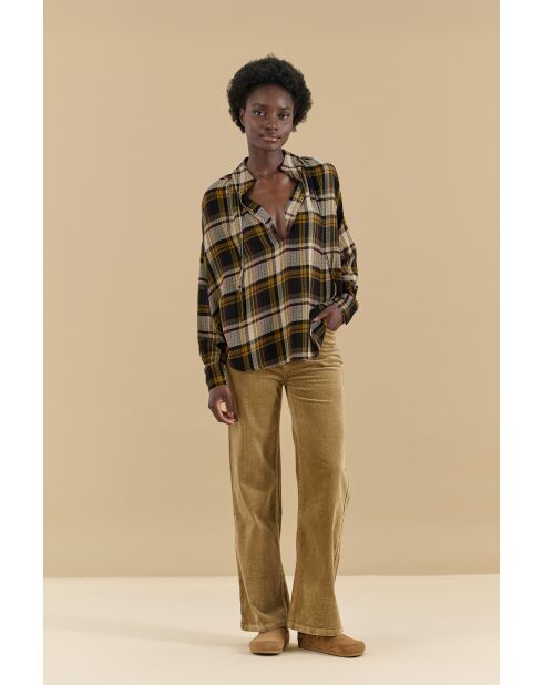 Blouse Casablanca Carreaux jaune