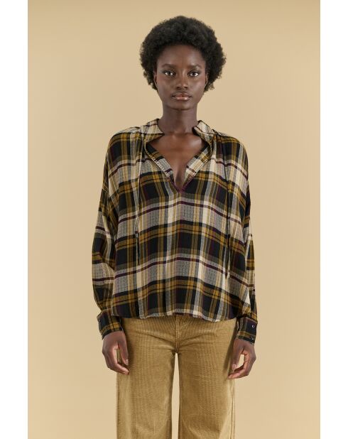 Blouse Casablanca Carreaux jaune