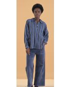 Blaue gestreifte Bluse Meknes