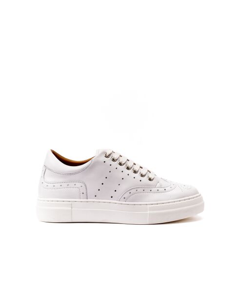 Sneakers bianche in pelle
