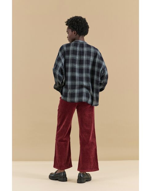 Neworleans Schwarz/Blaue Bluse