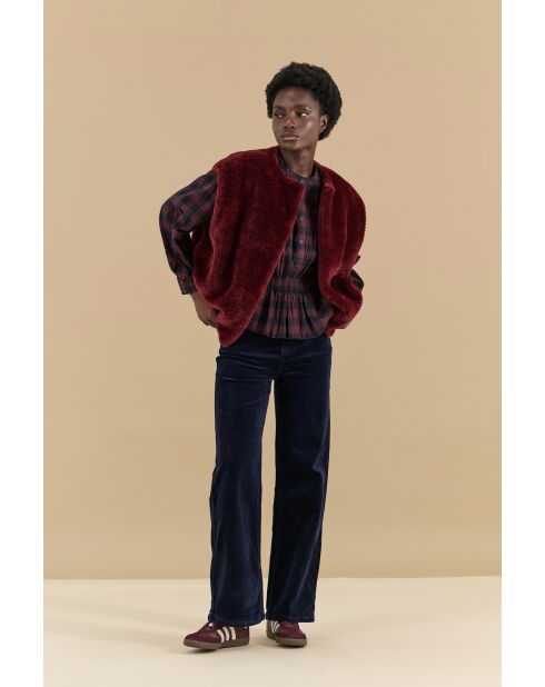 Veste Sans Manches Bruxelles Bordeaux