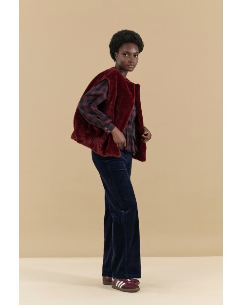 Veste Sans Manches Bruxelles Bordeaux