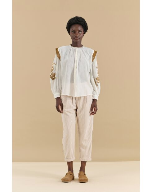 Ecru blouse Kaboul