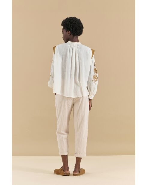 Ecru blouse Kaboul