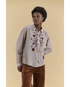 Blouse Havane Gris Ficelle