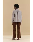 Blouse Havane Gris Ficelle