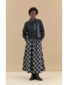 Schwarzer karierter Rock Oklahoma