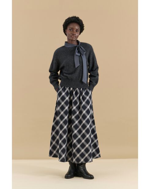 Schwarzer karierter Rock Oklahoma