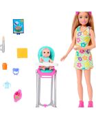 Poupée Barbie Skipper Babysitter - Repas de bébé