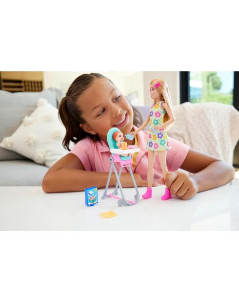 Poupée Barbie Skipper Babysitter - Repas de bébé