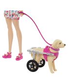 Barbie chien marcheur avec chaise roulante