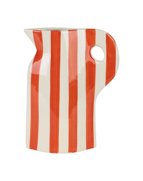 Vase en Grès Pichet Artist Corail - 19X4.5Xh24Cm