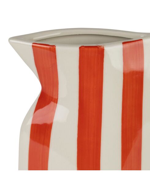 Vase en Grès Pichet Artist Corail - 19X4.5Xh24Cm