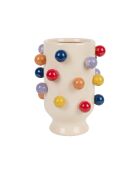 Vase Visage en Porcelaine Arty Multicolore - D18.5Xh24Cm
