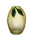 Vase Citron Medi Jaune/Vert - D13Xh19Cm