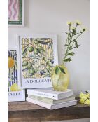 Vase Citron Medi Jaune/Vert - D13Xh19Cm