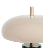 Lampe Arty Emeraude/Ecru - D9.5-30Xh40Cm