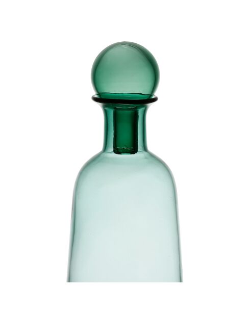 Vase en Verre avec Bouchon Pop'S Vert - D14Xh40Cm