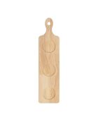 3 Coupelles + Planche Alaria Blanc/Emeraude - 45X11cm