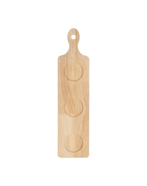 3 Coupelles + Planche Alaria Blanc/Emeraude - 45X11cm