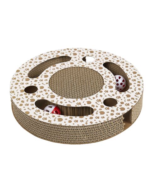 Griffoir Pour Chat 2En 1 M12 marron blanc