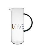 Pichet en Verre Borosilicate Love Colorea - 1L