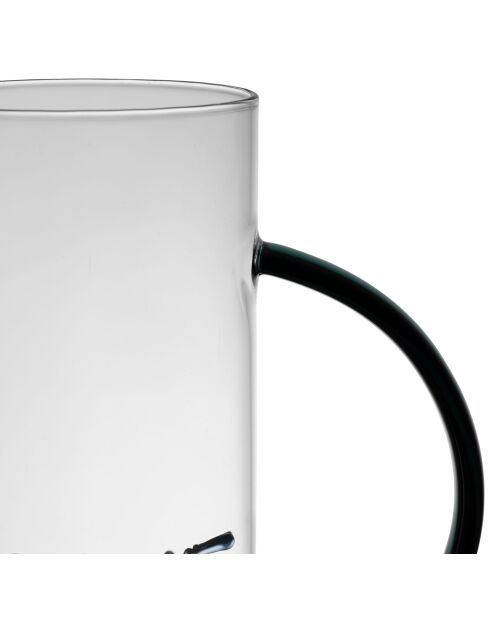 Pichet en Verre Borosilicate Love Colorea - 1L