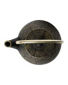 Zwarte Lotus theepot met hoge handgreep - 1L