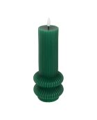 Bougie LED Pilier Vert Sapin - D7.5Xh21Cm