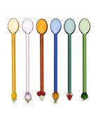 6 Agitateurs Fruit Colorea Multicolores