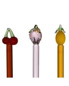 6 Agitateurs Fruit Colorea Multicolores