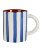 Alaria Tasse aus Steinzeug, Weiß/Indigoblau, 40 cl
