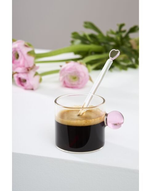 6 Agitateurs à Cocktail Coeur Colorea