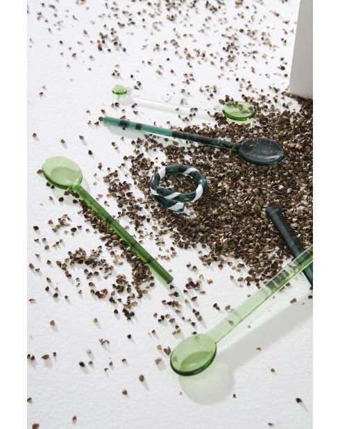 6 Agitateurs à Cocktail Coeur Colorea