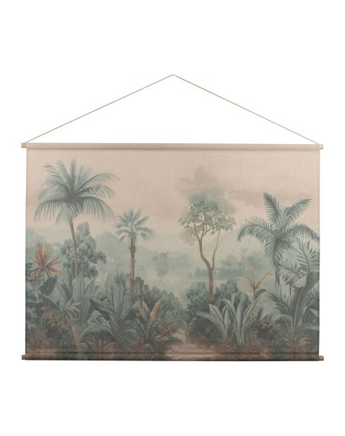 Tela verde Palm Grove - 145x103 cm