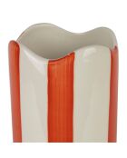Vase en Grès Cylindre Artist Corail - D7.5Xh23.5Cm