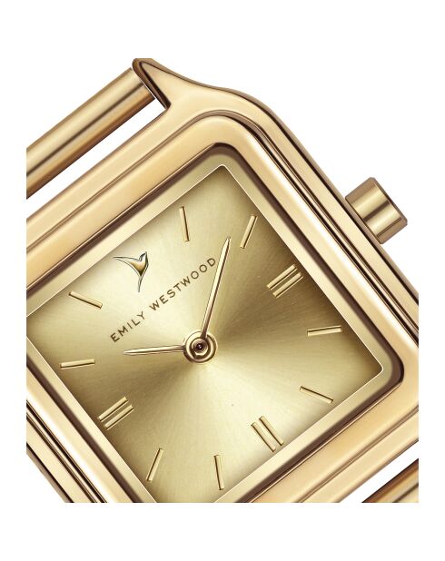 Montre en Acier mesh dorée