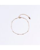 Chaîne de Cheville en Acier plaqué Or jaune dorée