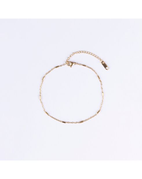 Chaîne de Cheville en Acier plaqué Or jaune dorée