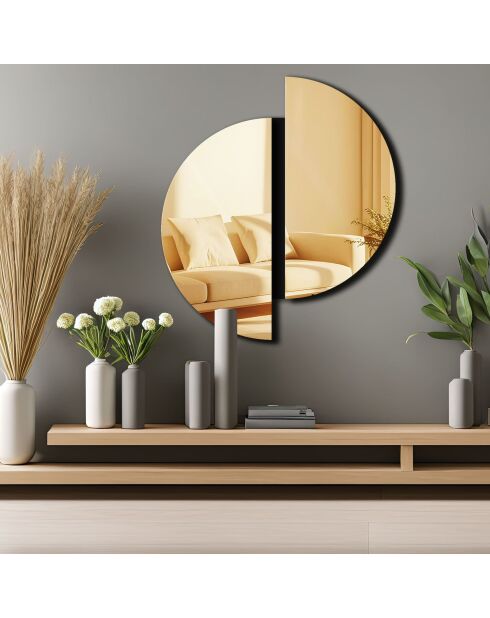 Miroir décoratif Or 44 x 50 cm