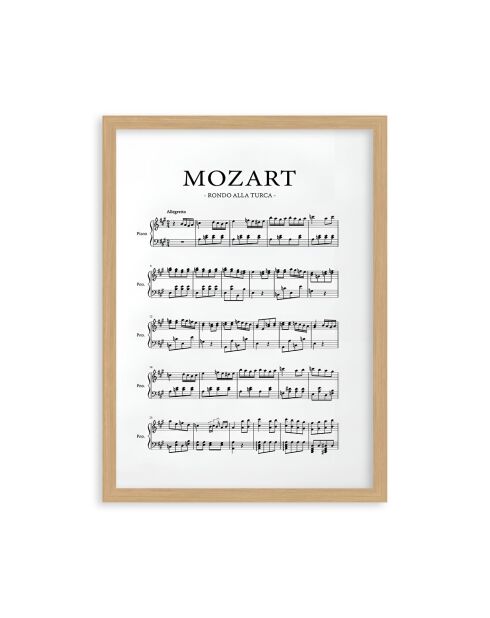 Tablero decorativo enmarcado en MDF multicolor 35 x 45 cm