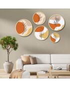 Quadro decorativo in MDF con cornice (5 pezzi) multicolore 43,5 x 43,5 cm (1 pezzo)
37 x 37 cm (1 pezzo)
31 x 31 cm (1 pezzo)
26 x 26 cm (1 pezzo)
18 x 18 cm (1 pezzo)