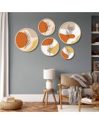 Quadro decorativo in MDF con cornice (5 pezzi) multicolore 43,5 x 43,5 cm (1 pezzo)
37 x 37 cm (1 pezzo)
31 x 31 cm (1 pezzo)
26 x 26 cm (1 pezzo)
18 x 18 cm (1 pezzo)