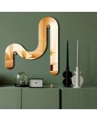 Espejo dorado decorativo 70 x 28 cm