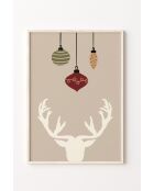 Tableau décoratif encadré (3 pièces) multicolore 33 x 48 cm