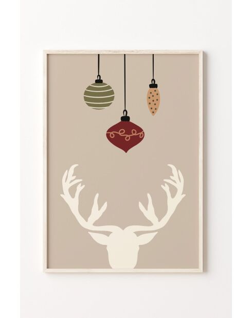 Tableau décoratif encadré (3 pièces) multicolore 33 x 48 cm