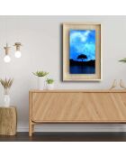 Veelkleurige decoratieve ingelijste foto 43 x 63 cm