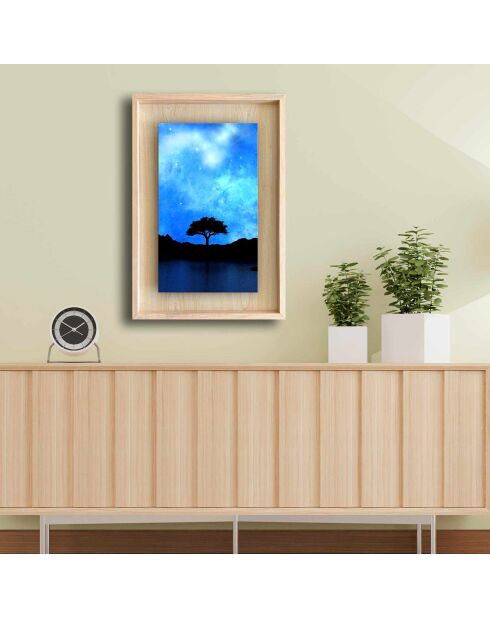 Veelkleurige decoratieve ingelijste foto 43 x 63 cm