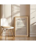 Pannello decorativo incorniciato in MDF multicolore 35 x 45 cm